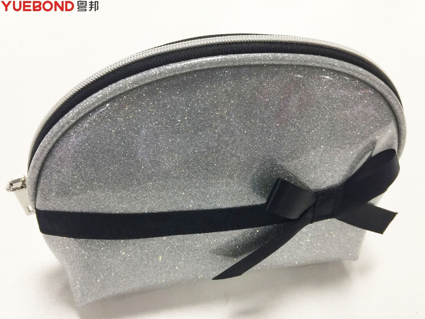 Glitter dumpling makeup bag